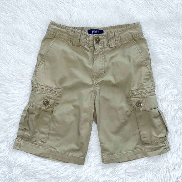 Polo Ralph Lauren 🐎 Big Boys Khaki Twill Cargo Shorts - Picture 3 of 5